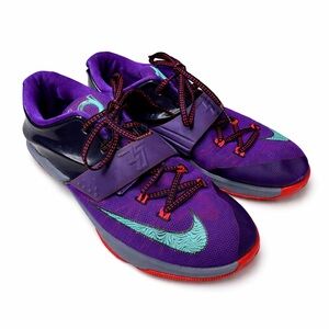 Nike KD 7 Lightning 534 Flight Sneakers Purple Youth Boys Size 7Y Athletic Kevin